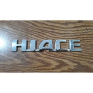 emblem tulisan hiace chrome kwitwv 1449te