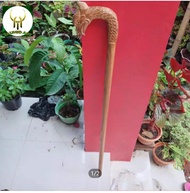 tongkat jalan kesehatan kayu bidara ukir garuda th 779