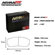 MYRAFIT PERFORMANCE RACING BRAKE PAD AP RACING ( CP5200 ) FRP216 / PAGID1361