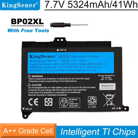 KingSener BP02XL Laptop Battery for HP Pavilion PC 15 15-AU 849909-850 849569-421 TPN-Q172 TPN-Q175