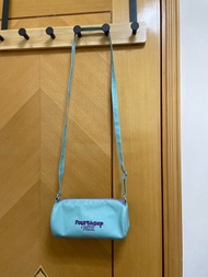 超輕!!!泰國Fourthsep BKK 淺藍色斜挎包 圓筒包 斜孭袋