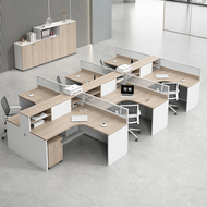 其他品牌 - 職員桌辦公室員工辦公桌十字型雙 4 人 6 人工位卡座財務屏風桌椅卡座