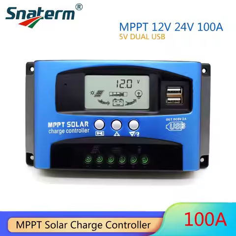 MPPT 30A 40A 50A 60A 100A Solar Charge Controller 12V/24V Solar Panel Battery Regulator Charge Contr