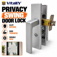 VITALLY  Swing Door's Privacy Lock Handle. Aluminum Swing Door Lock.