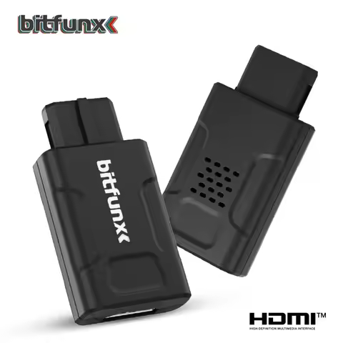 Bitfunx Mini 720P 1080P HDMI™ Adapter 16:9/4:3 Auto S-Video Composite For N64 SNES SFC NGC Game Cons