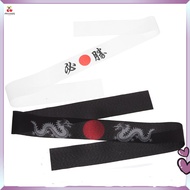 【Ready Stock】  Headband Ninja Hood Hat Hibachi Chef Bandana Black Karate zhixiangkj
