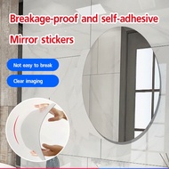 Mirror wall self-adhesive oval acrylic self-adhesive mirror stickers