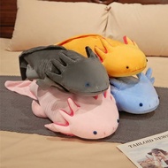 45cm Kawaii Colorful Newt Plush Toy Stuffed Cute Axolotl Salamander Fuzzy Plush Fish Appeasing Long 