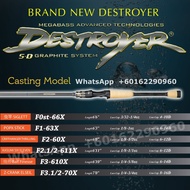 2020 Megabass Destroyer P5 Casting Rod Fishing Rod 1 Piece