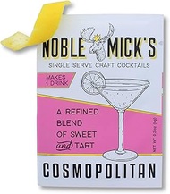 Noble Mick's Passion Fruit Margarita Drink Mix, Bundle of 6 Packets, 45 Cal, Made in USA, Single Ser