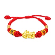 【童樂繪金飾】寶貝貔貅兒童紅繩手鍊 約重0.03錢 (彌月金飾)
