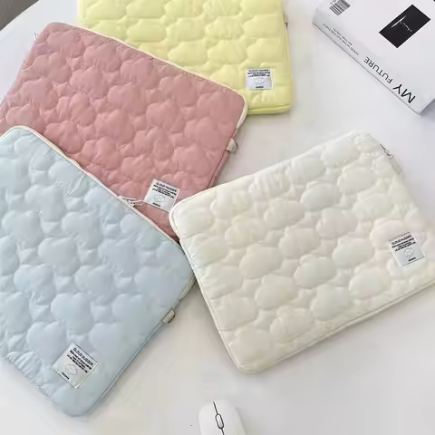 Shockproof Laptop Bag Plush 13inch/14inch/15inch Laptop Sleeve Soft Protective Bag for iPad/Macbook/