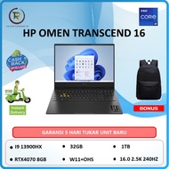 HP Omen Transcend 16 I9 13900HX RTX4070 8GB RAM 32GB 1TB W11+OHS