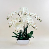 Akara Dokmaii Large Artificial Orchid Pot