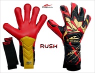 Eepro (อีโปร) ถุงมือผู้รักษาประตู EEPRO รหัส EG1004 รุ่น RUSH ถุงมือโกล์มี Finger save 4 นิ้วสามารถถ