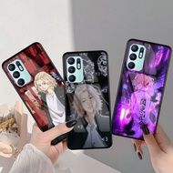 Softcase Glass Kaca Anime sf91 Oppo Reno 6 4g Terbaru Casing Handphone