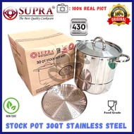 SUPRA Stock Pot 30QT+WSP/Pot Stock Pot SUPRA+Steamer