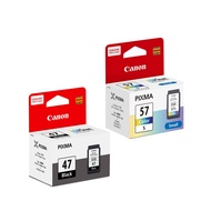 CANON PG-47 BLACK (15ml) + CL-57S COLOR (8ml) CARTRIDGE for E410/E470/E480/E4270/E3170/E3370/E4570 P