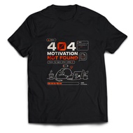 Programmer Developer 404 MOTIVATION NOT FOUND Men's T-Shirt Adult Unisex Tops PakeKaos