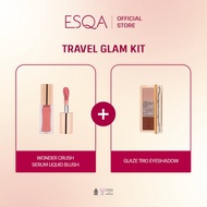 Terlaris [Travel Glam Kit] ESQA Liquid Blush + Glaze Eyeshadow Trio