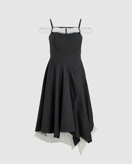 URBAN REVIVO - Đầm hai dây midi xếp li Cami Aline UYU750004-B5A