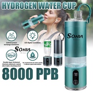 [Latest Version 2-in-1] 8,000PPB High-Concentration Hydrogen Water Bottle, Hydrogen Water Cup, Hydro