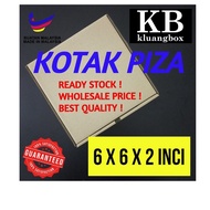 (COD 016/0) 25pcs 6x6x2inch Pizza Box Kotak Piza Food Box Kotak Makanan Shipping Delivery Storage Bo