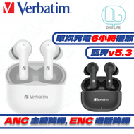 Verbatim - Verbatim 藍牙 5.3 ENC 和 ANC TWS 耳塞真無線藍牙耳機｜白色｜66949