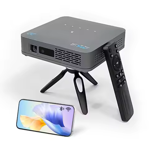 P15 Pro DLP Projector Mini Pocket Quad Core ARM Cortex-A55 Android 9.0 4G 64G Wifi5 LED BT5.4 4K 3D 