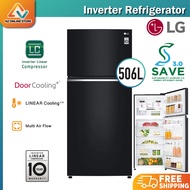 LG 2 Door Inverter Fridge GN-C702SGGC 506L Inverter Top Freezer Door Cooling GNC702SGGC Refrigerator / Peti Sejuk 2 Pintu