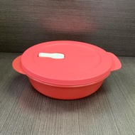 Tupperware Sweet &amp; Sassy Lunch Box / CrystalWave Microwave Bowl / Bento Peach 1L - 1pc (FOC Pouch Random Design )