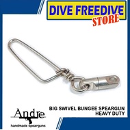 Big Swivel Adapter Bungee Speargun Heavy Duty Fish Arrow Spearfishing Accessories Spearo Apnea Acces