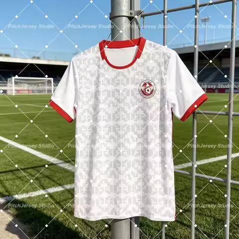 2026 Tunisia Football Jersey Unisex Summer 3D Breathable Quick Dry Family matching Sport T-shirt Fam