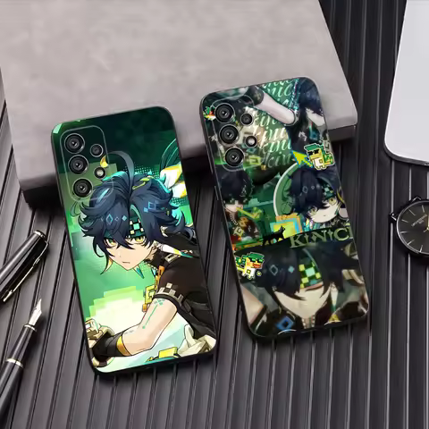 G-Genshin Impact Kinich Phone Case For Samsung Galaxy A13,A21s,A22,A31,A32,A52,A53,A71,A80,A91 Soft 