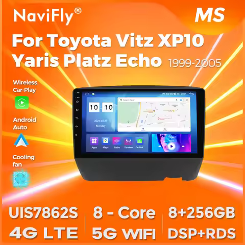 NaviFly 7862S 8Core 8G 256G 1280*720 Android All In One Car Intelligent System For Toyota Vitz XP10 