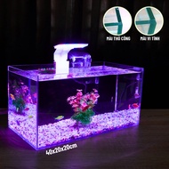 Mini fish tank 40x20x20cm Many Beautiful Desktop Models Suitable for Raising Small Aquarium Fish