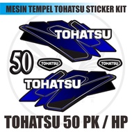 MESIN TOHATSU 50 OUTBOARD ENGINE STICKER hp TOHATSU STICKER KIT/