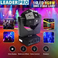 50W Mini Moving Head LIght Stage Light 16LED KTV room bar effect lamp sound control lamp RGBW