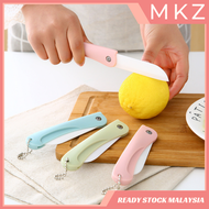 READY STOCK Foldable Ceramic Fruit Knife Portable Mini Ceramic Knife Kitchen Peeler Household Knife