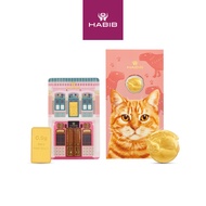 HABIB 0.5g 999.9 Gold Bar (Peranakan) and Zoo Negara Collection 999.9 Gold Wafer (0.20g)