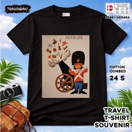 DENMARK Souvenir T-SHIRT DENMARK 17TAG made of 24s combed cotton