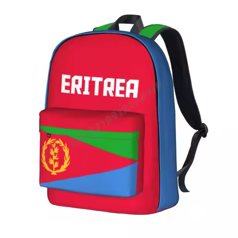 Unisex Backpack Eritrea Flag Eritrean Stitch Schoolbag Messenger Bag Case Laptop Travel Bag Mochila 