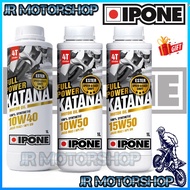 (FREE GIFT)Ipone Full Power Katana Fully Synthetic Motorcycle Engine Oil 15W50 10W40 10W50 1.L