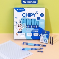 Combo 5/10/20 Bút máy ngòi trơn Chipy Thiên Long FTC-020 ngòi viết êm mực ra đều định vị tay cầm kèm