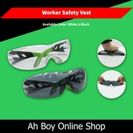 Clear or Black Factory Work Safety Goggles Eye Protection / Transparent Safety Eyewear & Black Spect