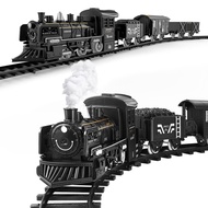 Kids' Suit Boys' Train Set 2-4 with Steam Electric Train Toy Train: Steam Locomotive, Freight Car an