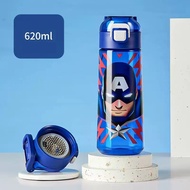 5LI620ML/660ML Aqua Flask Tumbler Water Bottle for Kids Hydro Flask Childrens Water Cup Marvel Strai