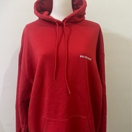 二手巴黎世家紅色連帽T