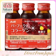 Perfect Astaco Collagen Red Premium Drink 50mL × 3 Bottles – Collagen Beverage by Asahi Group Foods