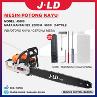 JLD Mesin Potong Kayu 58cc mesin sinso Chainsaw 2-tak 22inch Gergaji Potong Pohon Kayu Gergaji  sinso mini potong kayu alat potong kayu Kualitas Terbaik Badan pesawat jld Pisau gergaji